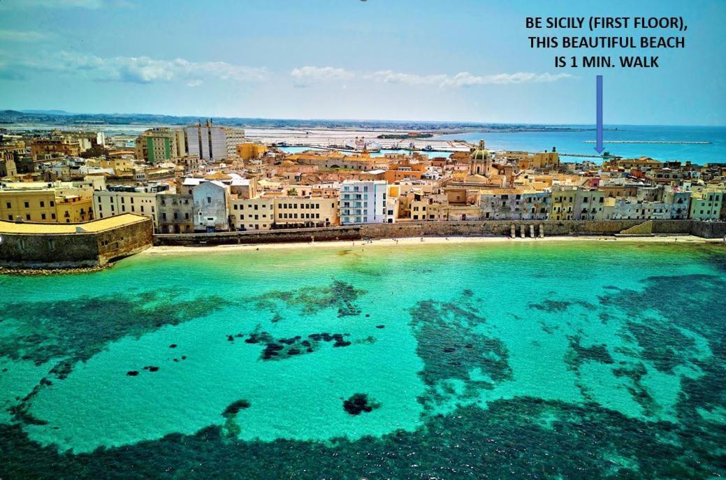 Be Sicily - In The Center 80 Mt From The Beach - In Centro Sul Mare - 70 Mq 特拉帕尼 外观 照片